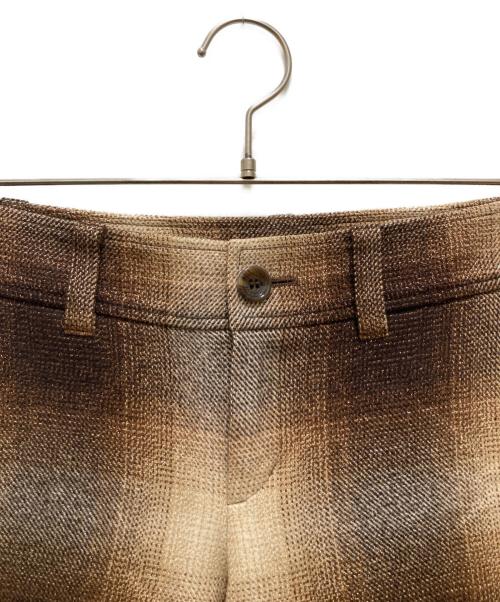 BURBERRY LONDON（バーバリーロンドン）BURBERRY LONDON (バーバリーロンドン) オンブレシャドーチェックハーフパンツ ブラウン サイズ:40の古着・服飾アイテム