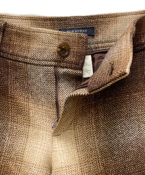 BURBERRY LONDON（バーバリーロンドン）BURBERRY LONDON (バーバリーロンドン) オンブレシャドーチェックハーフパンツ ブラウン サイズ:40の古着・服飾アイテム