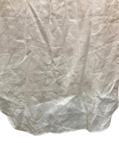 YANUK（ヤヌーク）YANUK (ヤヌーク) N.18 コラボリネンシャツワンピース ホワイト サイズ:Sの古着・服飾アイテム