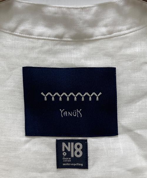 YANUK（ヤヌーク）YANUK (ヤヌーク) N.18 コラボリネンシャツワンピース ホワイト サイズ:Sの古着・服飾アイテム