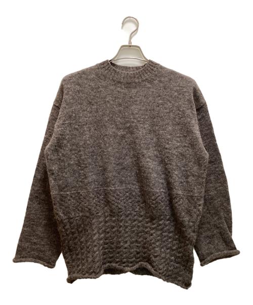 COMME des GARCONS HOMME（コムデギャルソン オム）COMME des GARCONS HOMME (コムデギャルソン オム) クルーネックニット グレー サイズ:FREEの古着・服飾アイテム