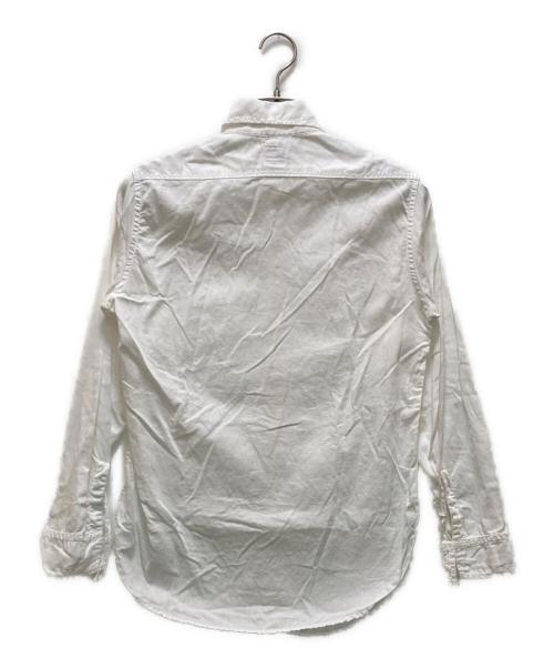 POST O'ALLS（ポストオーバーオールズ）POST O'ALLS (ポストオーバーオールズ) レギュラーカラーワークシャツ ホワイト サイズ:Sの古着・服飾アイテム