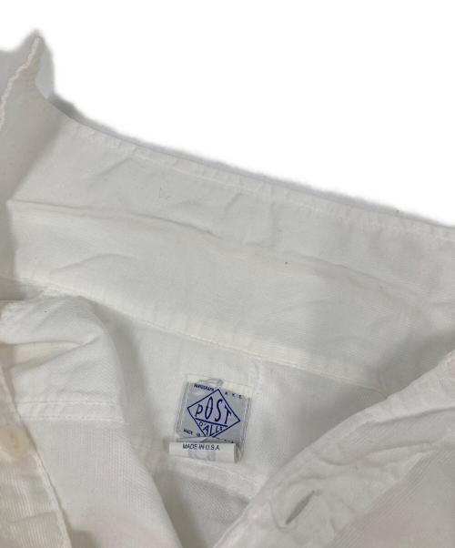 POST O'ALLS（ポストオーバーオールズ）POST O'ALLS (ポストオーバーオールズ) レギュラーカラーワークシャツ ホワイト サイズ:Sの古着・服飾アイテム