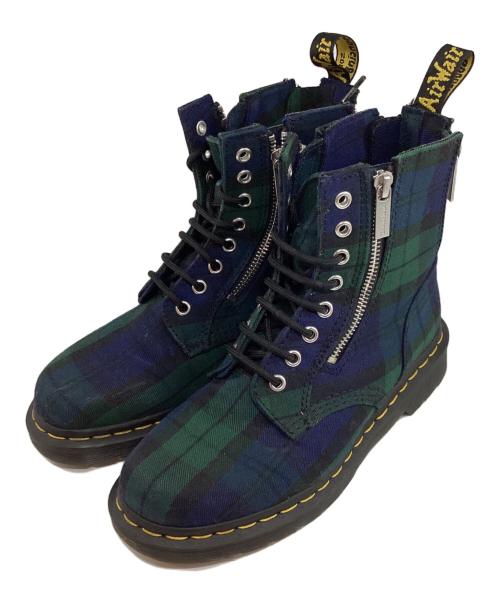 Dr.Martens（ドクターマーチン）Dr.Martens (ドクターマーチン) クアッドアップリケ 1460 ジップ グリーン サイズ:Uk5の古着・服飾アイテム