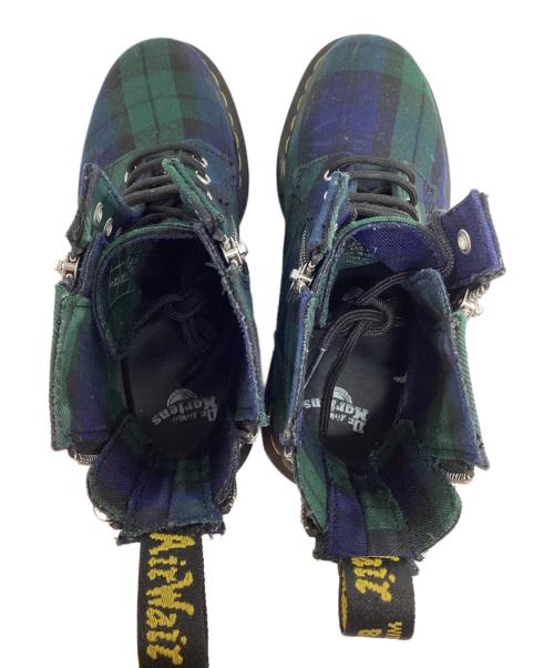 Dr.Martens（ドクターマーチン）Dr.Martens (ドクターマーチン) クアッドアップリケ 1460 ジップ グリーン サイズ:Uk5の古着・服飾アイテム
