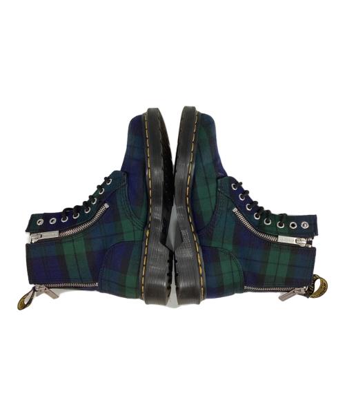 Dr.Martens（ドクターマーチン）Dr.Martens (ドクターマーチン) クアッドアップリケ 1460 ジップ グリーン サイズ:Uk5の古着・服飾アイテム
