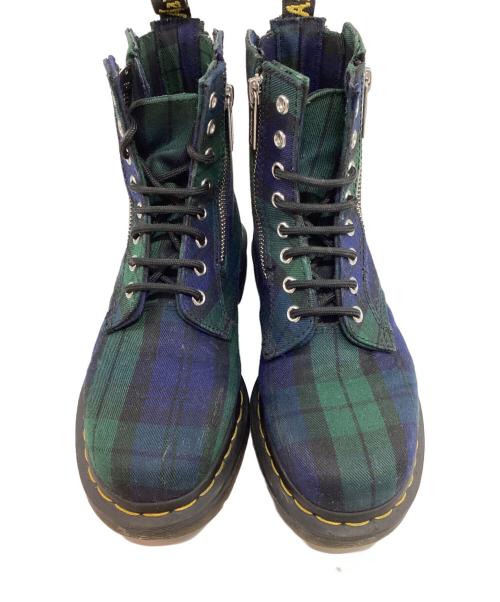 Dr.Martens（ドクターマーチン）Dr.Martens (ドクターマーチン) クアッドアップリケ 1460 ジップ グリーン サイズ:Uk5の古着・服飾アイテム