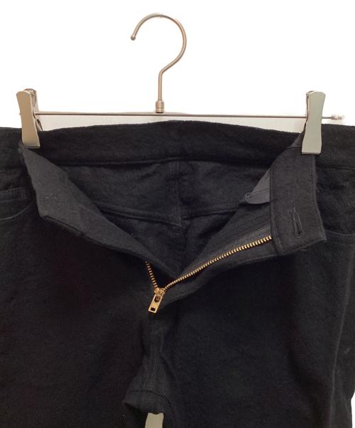 COMME des GARCONS HOMME（コムデギャルソン オム）COMME des GARCONS HOMME (コムデギャルソン オム) ウール縮絨 5ポケット パンツ ブラック サイズ:Sの古着・服飾アイテム