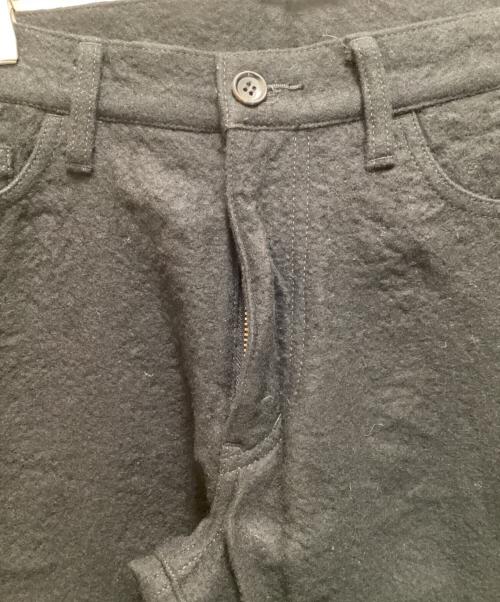 COMME des GARCONS HOMME（コムデギャルソン オム）COMME des GARCONS HOMME (コムデギャルソン オム) ウール縮絨 5ポケット パンツ ブラック サイズ:Sの古着・服飾アイテム