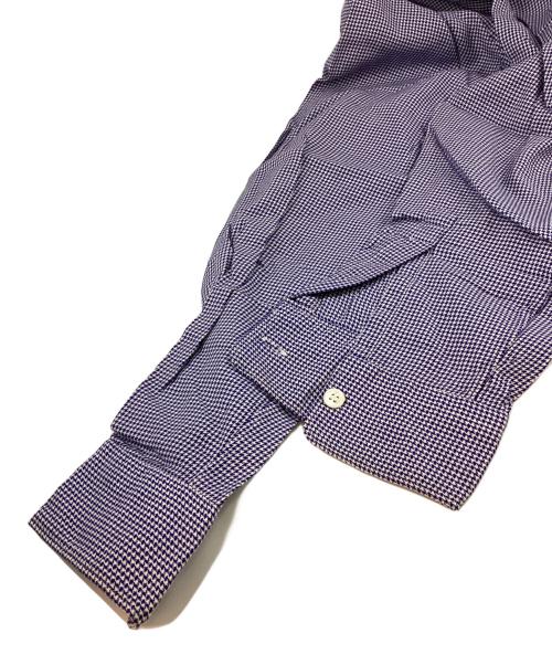 COMME des GARCONS HOMME（コムデギャルソン オム）COMME des GARCONS HOMME (コムデギャルソン オム) ヴィンテージ千鳥格子柄レギュラーカラーシャツ ブルー サイズ:Mの古着・服飾アイテム