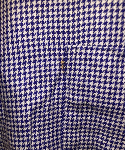 COMME des GARCONS HOMME（コムデギャルソン オム）COMME des GARCONS HOMME (コムデギャルソン オム) ヴィンテージ千鳥格子柄レギュラーカラーシャツ ブルー サイズ:Mの古着・服飾アイテム