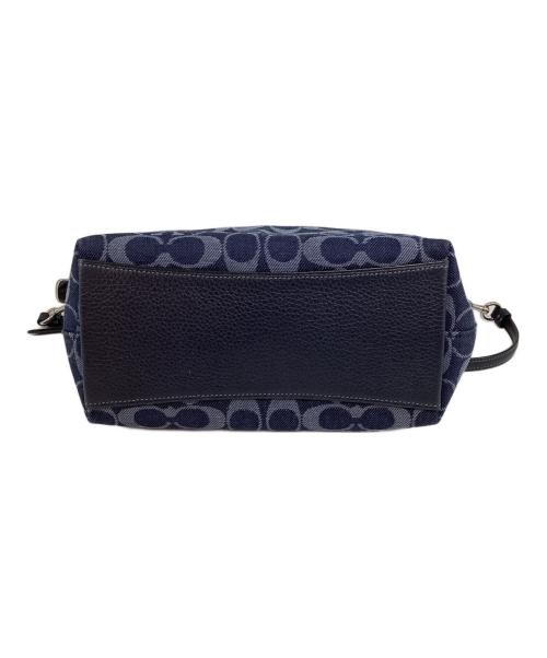 COACH（コーチ）COACH (コーチ) ロゴ デニム シグネチャー 2way ハンドバッグ インディゴの古着・服飾アイテム