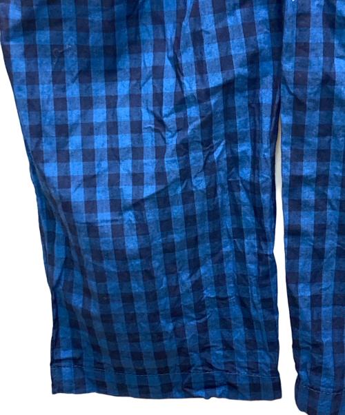 Yarmo（ヤーモ）Yarmo (ヤーモ) ギンガムチェックオールインワン ブルー×ブラック サイズ:表記無しの古着・服飾アイテム