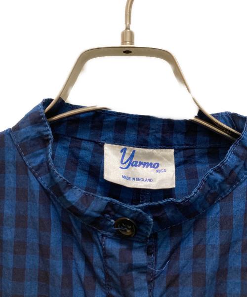 Yarmo（ヤーモ）Yarmo (ヤーモ) ギンガムチェックオールインワン ブルー×ブラック サイズ:表記無しの古着・服飾アイテム