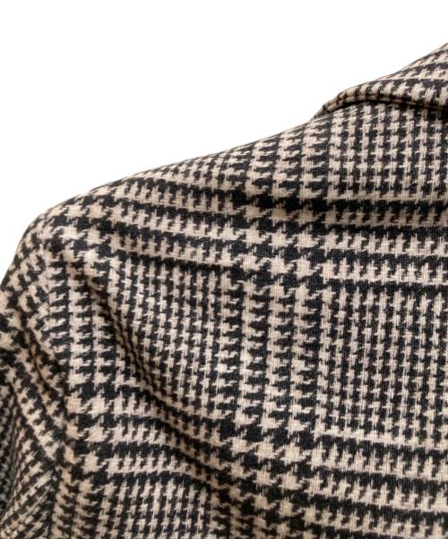 CIRCOLO 1901（チルコロ1901）CIRCOLO 1901 (チルコロ1901) グレンチェック2Bテーラードジャケット ベージュ×グレー サイズ:46の古着・服飾アイテム