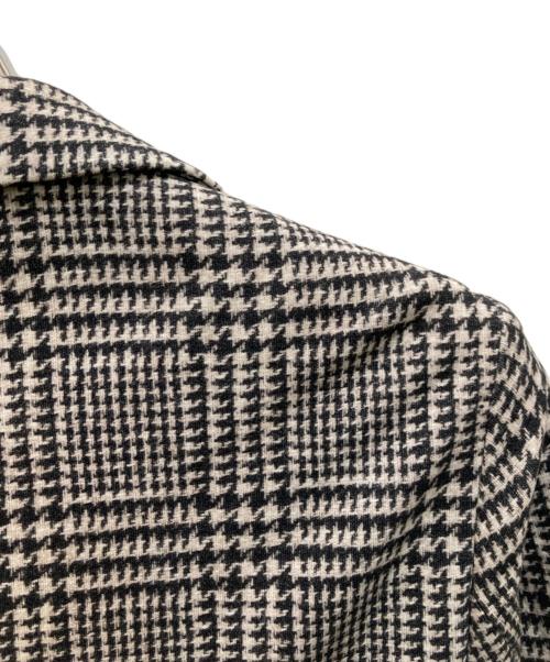 CIRCOLO 1901（チルコロ1901）CIRCOLO 1901 (チルコロ1901) グレンチェック2Bテーラードジャケット ベージュ×グレー サイズ:46の古着・服飾アイテム