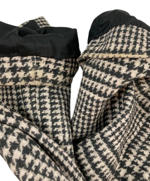 CIRCOLO 1901（チルコロ1901）CIRCOLO 1901 (チルコロ1901) グレンチェック2Bテーラードジャケット ベージュ×グレー サイズ:46の古着・服飾アイテム