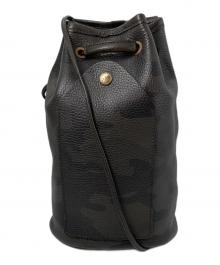 Daniel&Bob×nano・universe（ダニエル＆ボブ×ナノ・ユニバース）の古着「別注カモフラージュ巾着バッグ」｜ブラック