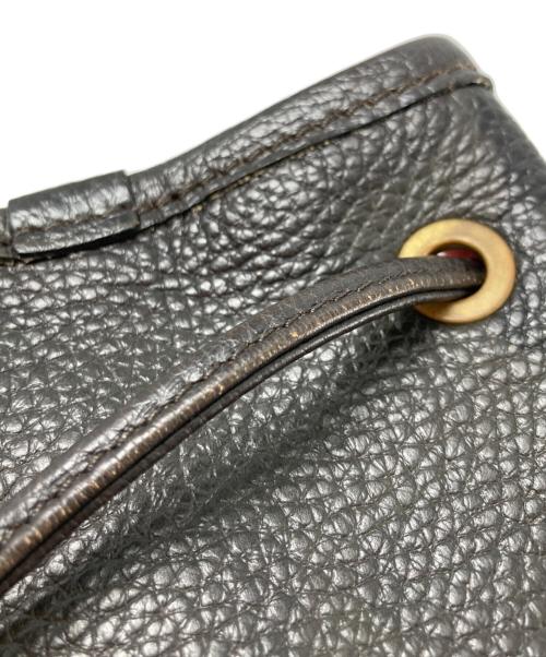 Daniel&Bob（ダニエル＆ボブ）Daniel&Bob (ダニエル＆ボブ) nano・universe (ナノ・ユニバース) 別注カモフラージュ巾着バッグ ブラックの古着・服飾アイテム