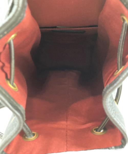 Daniel&Bob（ダニエル＆ボブ）Daniel&Bob (ダニエル＆ボブ) nano・universe (ナノ・ユニバース) 別注カモフラージュ巾着バッグ ブラックの古着・服飾アイテム