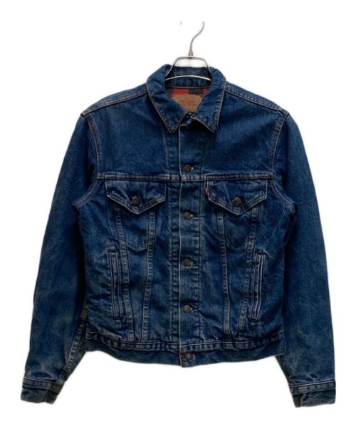 LEVI'S（リーバイス）LEVI'S (リーバイス) 80s バッファローチェック フランネルライナー デニムジャケット インディゴ サイズ:36の古着・服飾アイテム