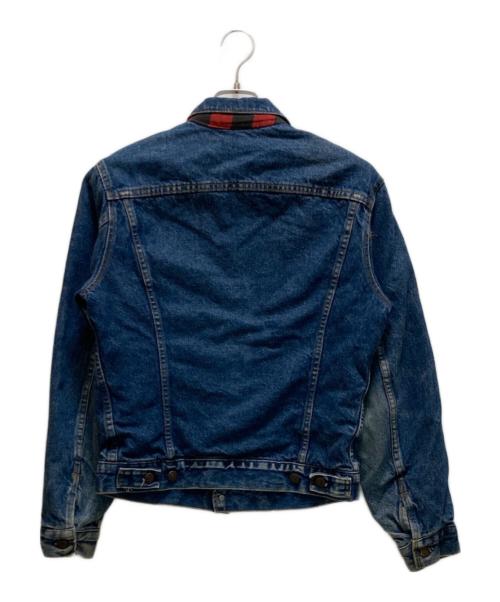 LEVI'S（リーバイス）LEVI'S (リーバイス) 80s バッファローチェック フランネルライナー デニムジャケット インディゴ サイズ:36の古着・服飾アイテム