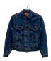 LEVI'S（リーバイス）の古着「80s バッファローチェック フランネルライナー デニムジャケット」｜インディゴ