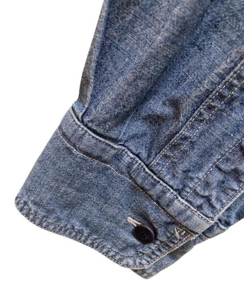 NIGEL CABOURN（ナイジェルケーボン）NIGEL CABOURN (ナイジェルケーボン) シャンブレーシャツ インディゴ サイズ:46の古着・服飾アイテム