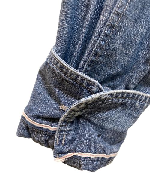 NIGEL CABOURN（ナイジェルケーボン）NIGEL CABOURN (ナイジェルケーボン) シャンブレーシャツ インディゴ サイズ:46の古着・服飾アイテム