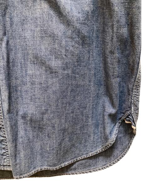 NIGEL CABOURN（ナイジェルケーボン）NIGEL CABOURN (ナイジェルケーボン) シャンブレーシャツ インディゴ サイズ:46の古着・服飾アイテム