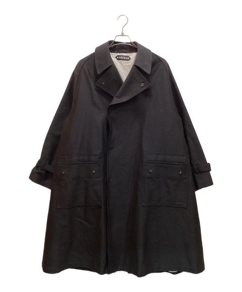 AUBERGE（オーベルジュ）AUBERGE (オーベルジュ) アルパカモールスキン モーターサイクルコート ブラック サイズ:42の古着・服飾アイテム