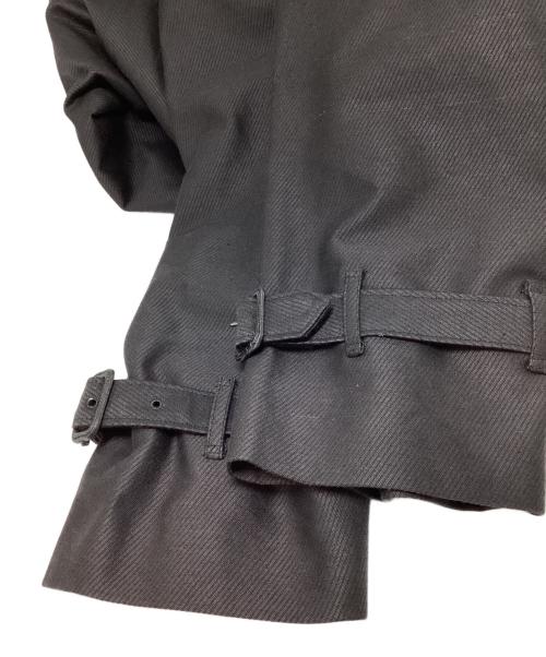 AUBERGE（オーベルジュ）AUBERGE (オーベルジュ) アルパカモールスキン モーターサイクルコート ブラック サイズ:42の古着・服飾アイテム