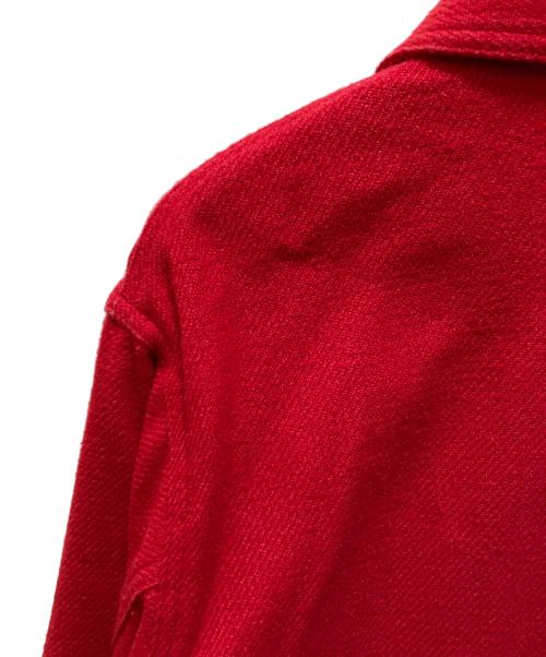 KAPTAIN SUNSHINE（キャプテンサンシャイン）KAPTAIN SUNSHINE (キャプテンサンシャイン) クルーズシャツジャケット レッド サイズ:38の古着・服飾アイテム