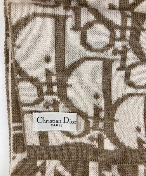 Christian Dior（クリスチャン ディオール）Christian Dior (クリスチャン ディオール) トロッター柄ストール ベージュの古着・服飾アイテム