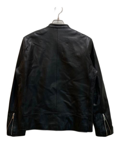 BEAMS HEART（ビームスハート）BEAMS HEART (ビームスハート) スタンドカラーラムレザージャケット ブラック サイズ:XLの古着・服飾アイテム