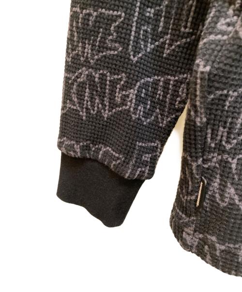 NEIGHBORHOOD（ネイバーフッド）NEIGHBORHOOD (ネイバーフッド) FUCKING AWESOME (ファッキンオーサム) コラボワッフルカットソー ブラック サイズ:Lの古着・服飾アイテム