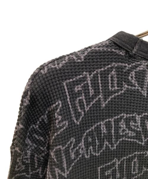 NEIGHBORHOOD（ネイバーフッド）NEIGHBORHOOD (ネイバーフッド) FUCKING AWESOME (ファッキンオーサム) コラボワッフルカットソー ブラック サイズ:Lの古着・服飾アイテム
