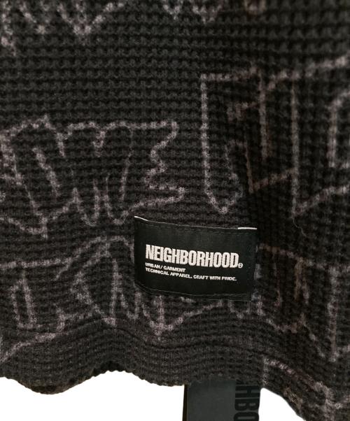 NEIGHBORHOOD（ネイバーフッド）NEIGHBORHOOD (ネイバーフッド) FUCKING AWESOME (ファッキンオーサム) コラボワッフルカットソー ブラック サイズ:Lの古着・服飾アイテム