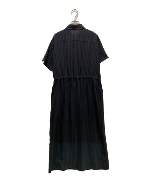 SOEJU（ソージュ）SOEJU (ソージュ) ストライプロングシャツワンピース ブラック サイズ:Tの古着・服飾アイテム