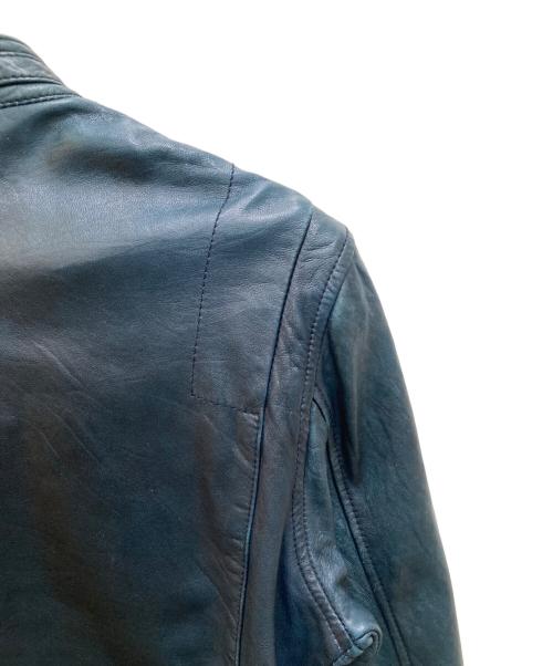 LEVI'S MADE&CRAFTED（リーバイスメイドクラフテッド）LEVI'S MADE&CRAFTED (リーバイスメイドクラフテッド) ラウレザーシングルライダースジャケット グリーン サイズ:1の古着・服飾アイテム