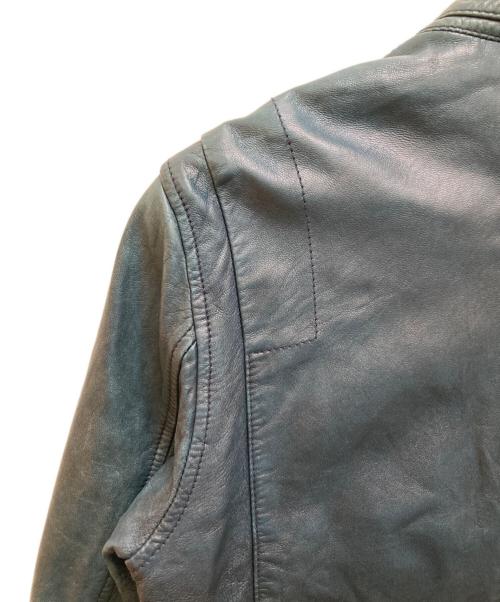 LEVI'S MADE&CRAFTED（リーバイスメイドクラフテッド）LEVI'S MADE&CRAFTED (リーバイスメイドクラフテッド) ラウレザーシングルライダースジャケット グリーン サイズ:1の古着・服飾アイテム