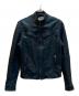 LEVI'S MADE&CRAFTED（リーバイスメイドクラフテッド）の古着「ラウレザーシングルライダースジャケット」｜グリーン