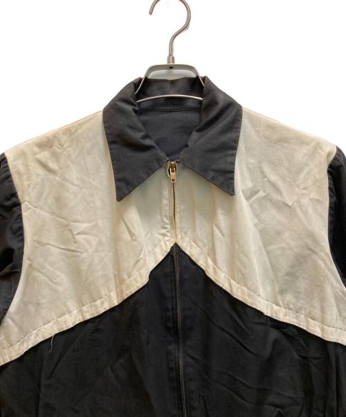 NO BRAND（ノーブランド）NO BRAND (ノーブランド) ヴィンテージドリズラージャケット ブラック×ホワイト サイズ:不明の古着・服飾アイテム