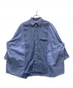 77circaナナナナサーカ）の古着「再構築ストライプビッグシャツ」｜ブルー