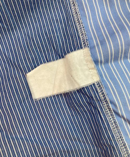 77circa（ナナナナサーカ）77circa (ナナナナサーカ) 再構築ストライプビッグシャツ ブルー サイズ:不明の古着・服飾アイテム