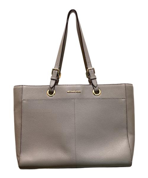 MICHAEL KORS（マイケル・コース）MICHAEL KORS (マイケル・コース) レザートートバッグ グレーの古着・服飾アイテム