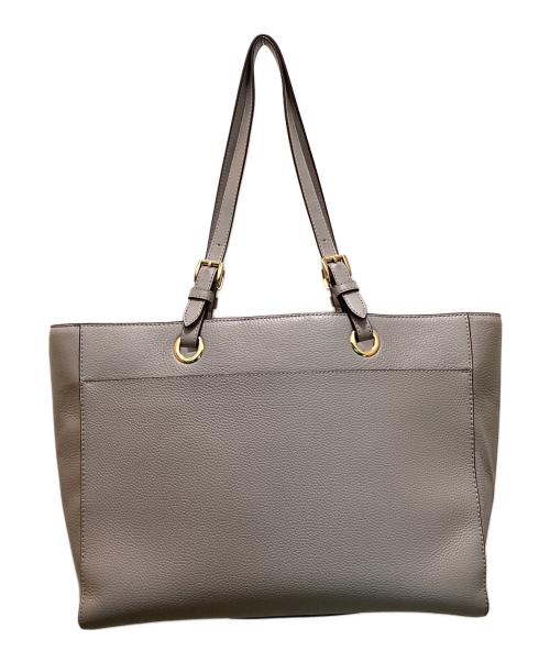MICHAEL KORS（マイケル・コース）MICHAEL KORS (マイケル・コース) レザートートバッグ グレーの古着・服飾アイテム