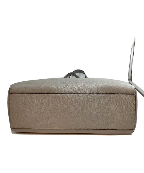 MICHAEL KORS（マイケル・コース）MICHAEL KORS (マイケル・コース) レザートートバッグ グレーの古着・服飾アイテム