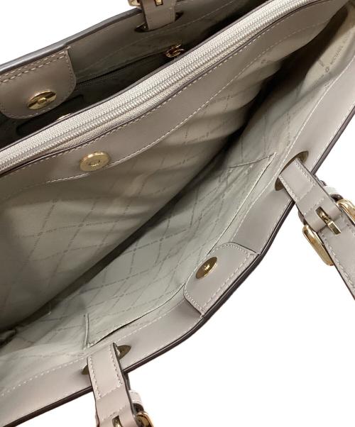MICHAEL KORS（マイケル・コース）MICHAEL KORS (マイケル・コース) レザートートバッグ グレーの古着・服飾アイテム