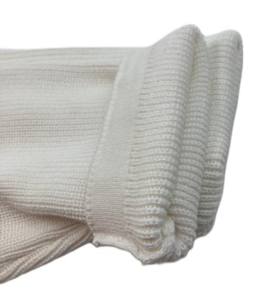 STONE ISLAND（ストーンアイランド）STONE ISLAND (ストーンアイランド) 袖ワッペンコットンクルーネックニット ホワイト サイズ:XLの古着・服飾アイテム